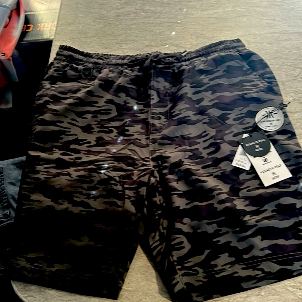 Camo Kenneth Cole shorts. NWT. Pet free home, non smoker